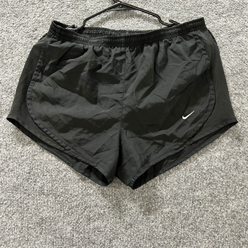 Nike Running Shorts Womens Size S Black Dri-Fit Athletic Lightweight Swoosh Logo